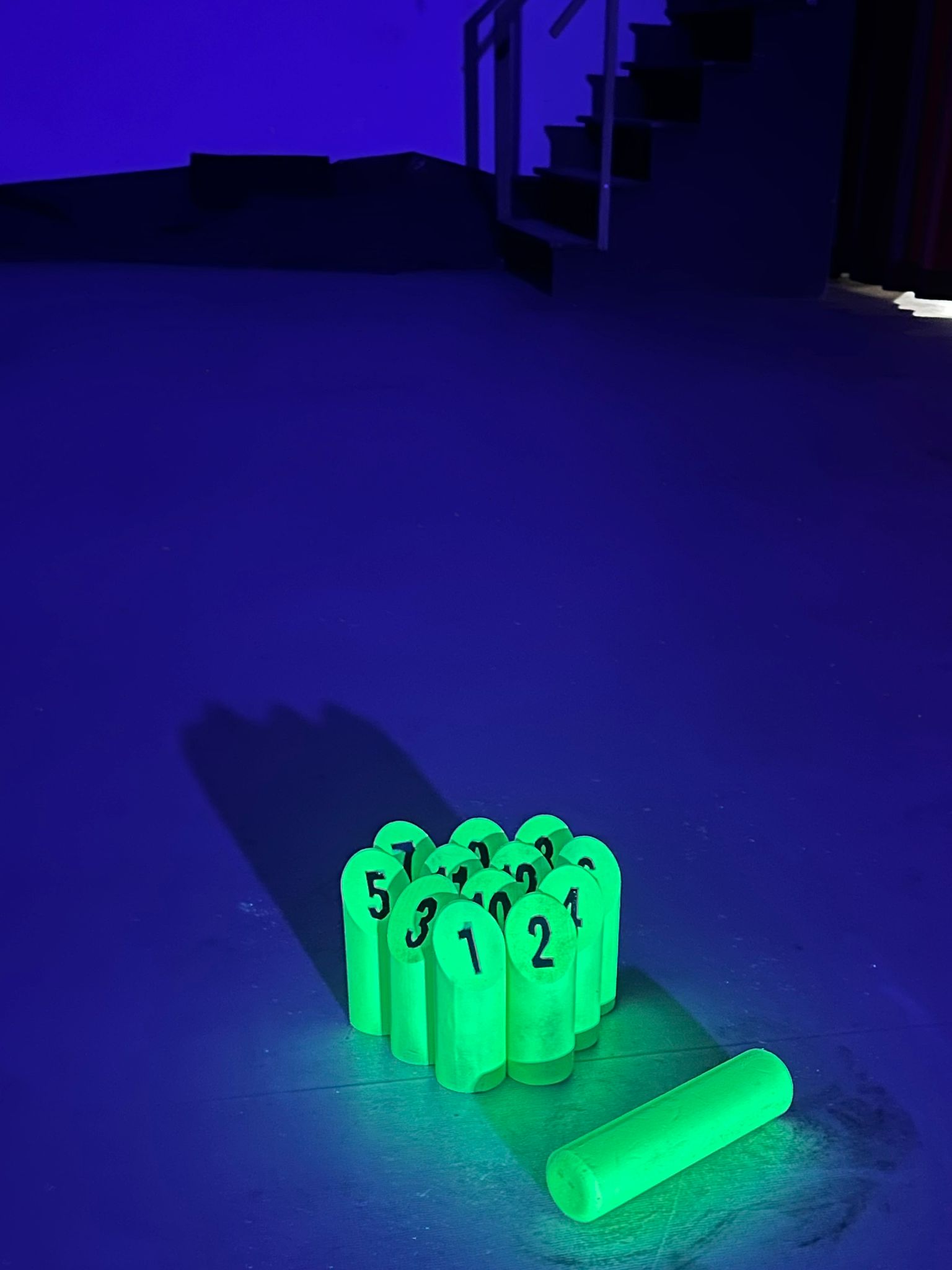 Mölkky fluo - Bâton orange lumineux